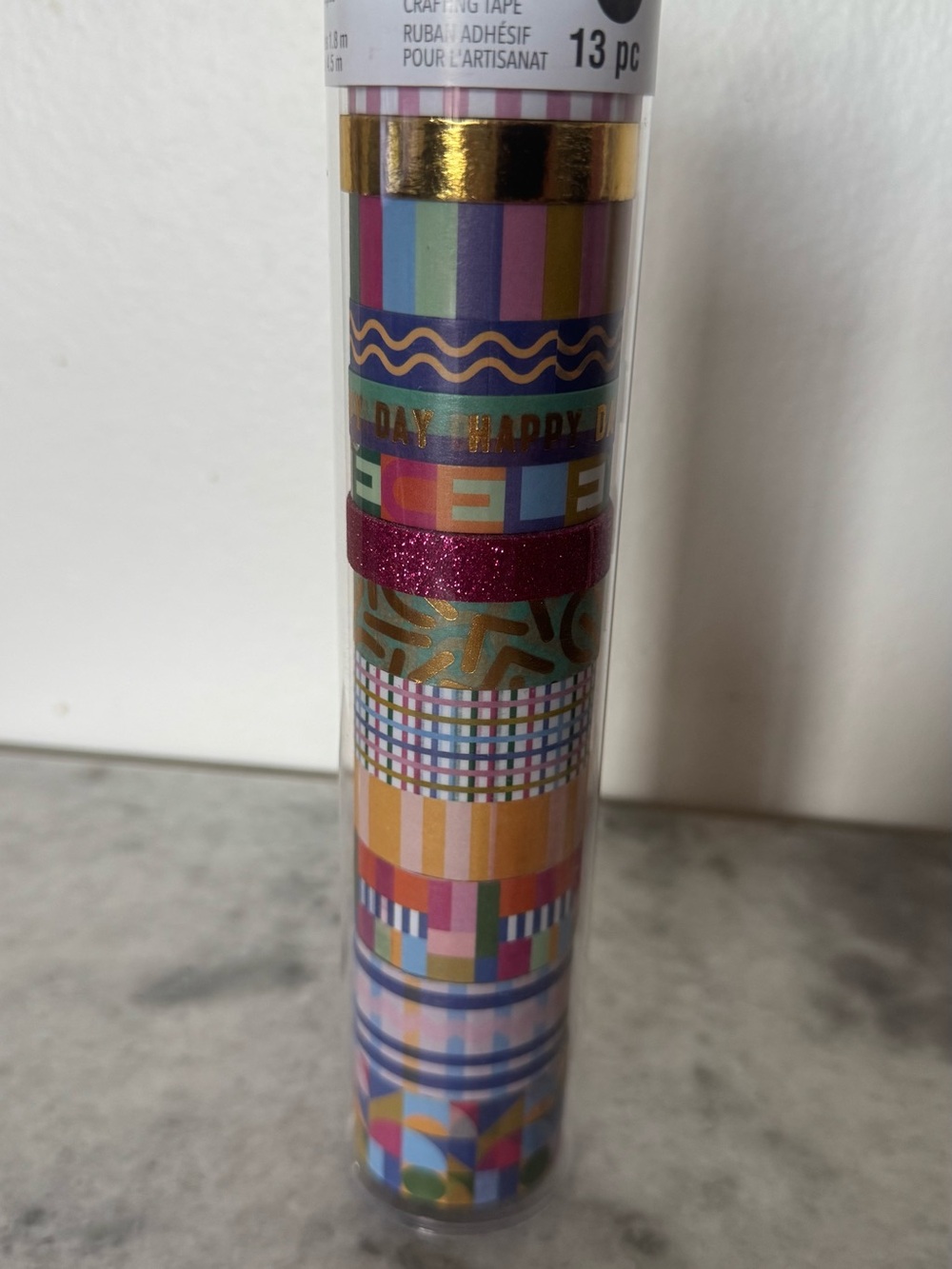 Colorful Patterned Washi Tape Set - Multicolor